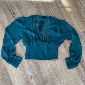 Sparkly Green Party top